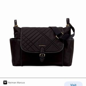 Burberry black diaper bag